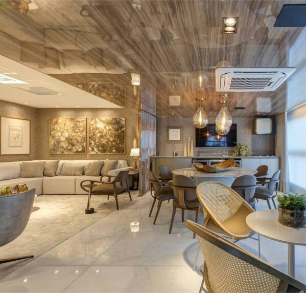 Sala residencial executada pela Venture